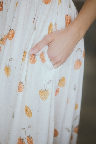 SPÓDNICA MALINY Z FALBANKĄ