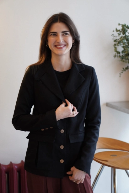 marynarka damska Hubert czarna styl vintage