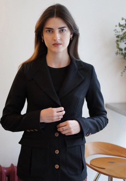 klasyczna marynarka retro Hubert czarna