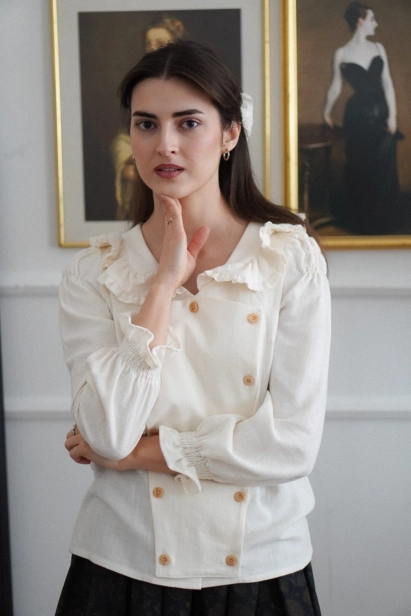 koszula Hazel śmietankowa Miio retro