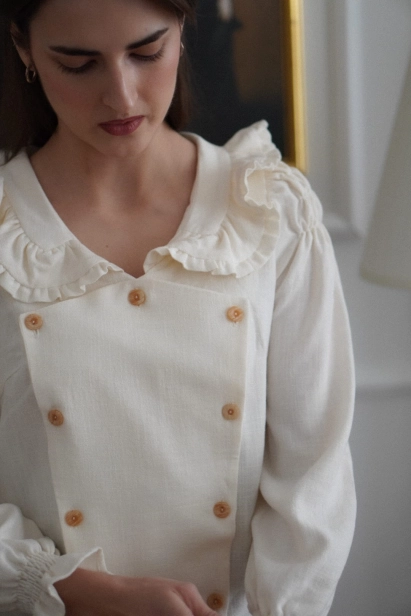 romantyczna koszula Hazel śmietankowa Miio