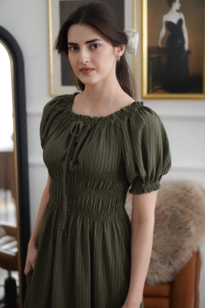 sukienka w paski retro Amelia Miio