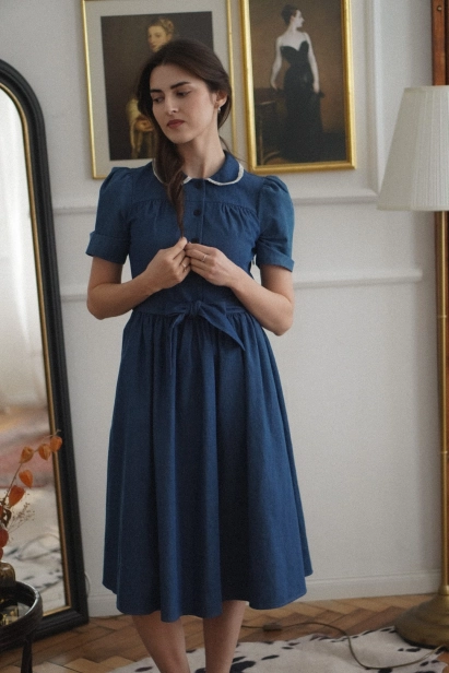 sukienka Rosalie jeans Miio retro