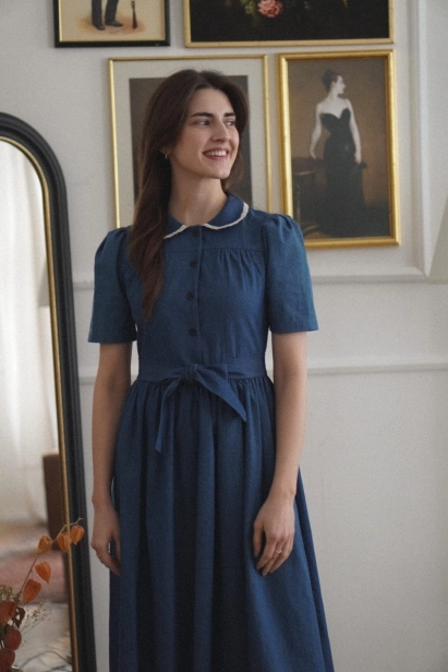 bawełniana sukienka jeans Rosalie Miio