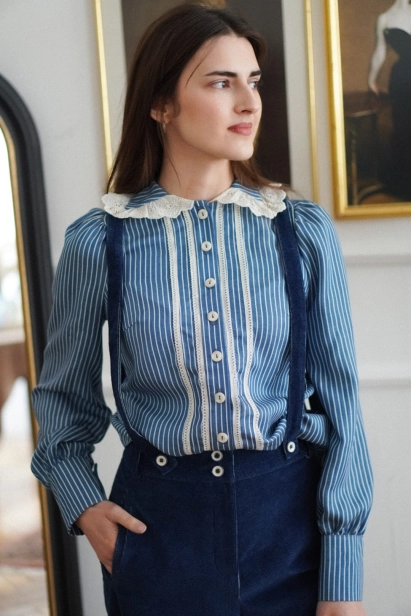 elegancka koszula Debora jeansowe paski