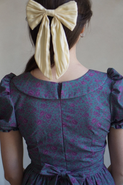 sukienka damska w róże vintage