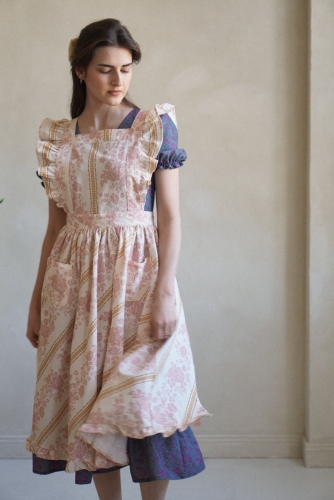 fartuszek paski styl vintage damski