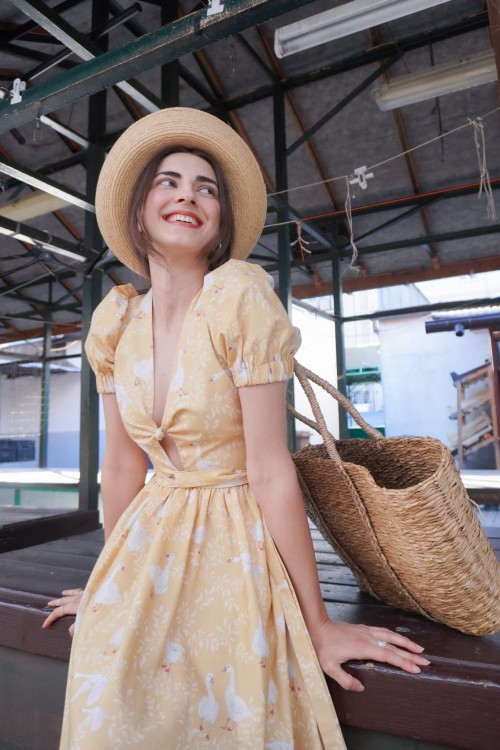 Romantyczna sukienka w stylu cottagecore